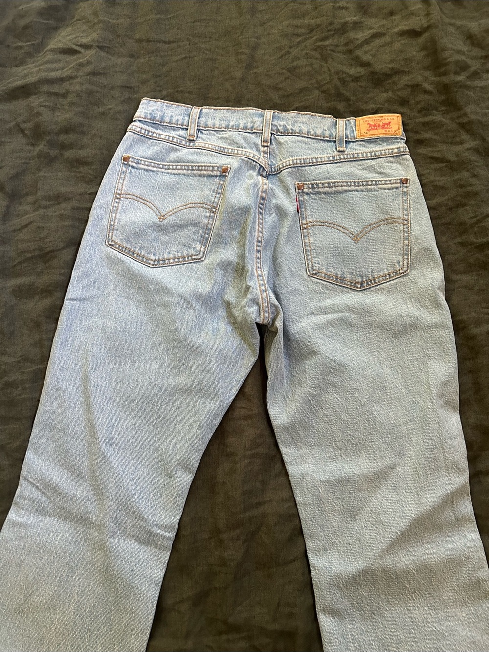 Men's Levi’s 537 Relaxed Bootcut Light Blue Denim Jeans